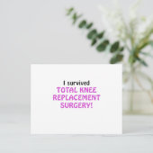 I Surviving Total Knee Replacement Surgery Briefkaart (Staand voorkant)