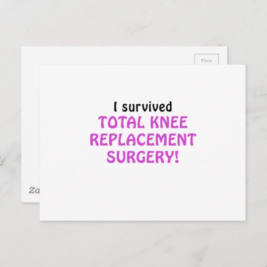 I Surviving Total Knee Replacement Surgery Briefkaart (Voorkant / Achterkant)