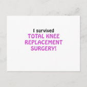 I Surviving Total Knee Replacement Surgery Briefkaart (Voorkant)