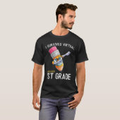 I Surviving Virtual 1St Grade School Afstuderen Cl T-shirt (Voorkant volledig)