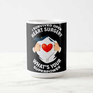 I Survivo Open Heart Surgery Bypass Heart Survivo Koffiemok