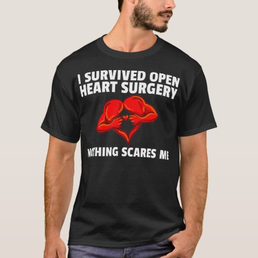 I Survivor Open Heart Survivor Gift Bypass T-shirt (Voorkant)
