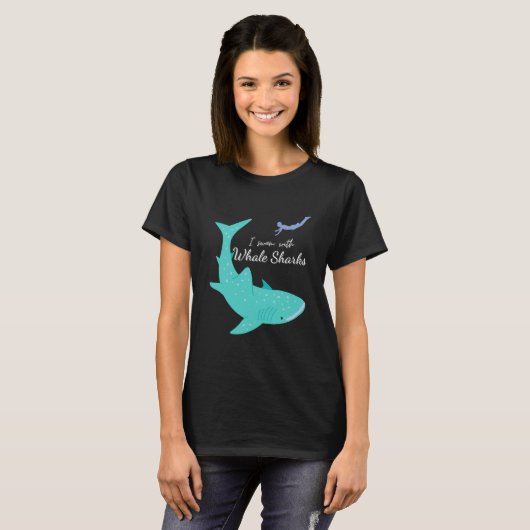 I Swam With Whale Sharks Whaleshark T-shirt (Voorkant volledig)