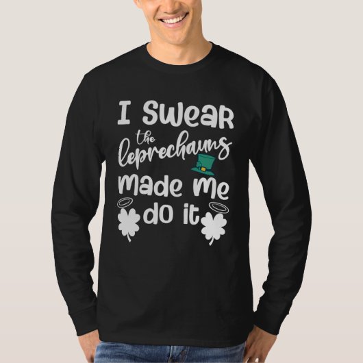 I Swear The Leprechauns Made Me Do It Kids T-shirt (Voorkant)