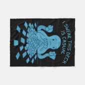 I Swear This Deck Is Casual Funny Tabletop Gamer Q Fleece Deken (Voorkant (Horizontaal))