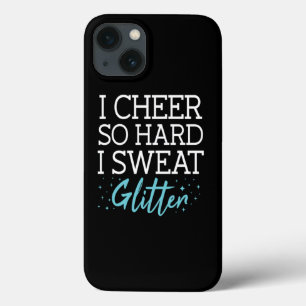 I Sweat Glitter Cheerleading Cheerleader Case-Mate iPhone Case