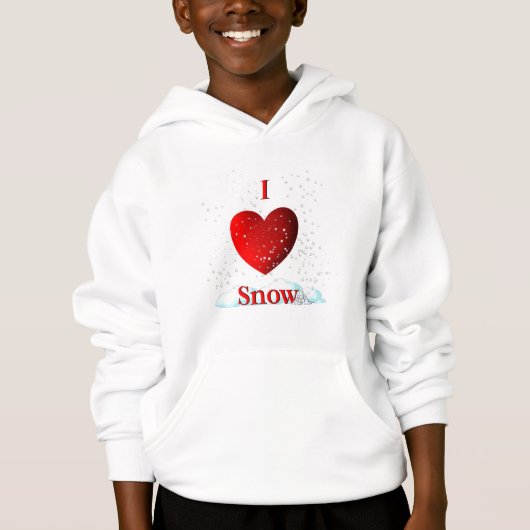 I Sweatshirt Met een kap van de Sneeuw van het (Voorkant)