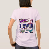 I SWIM PERSONALISEERDE LADIES T-SHIRT SJABLOON (Achterkant)