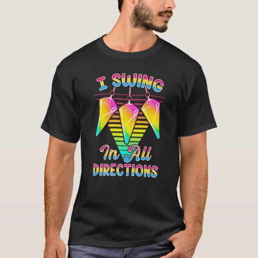 I Swing in all Directions LGBTQ+ Pansexual Pride P T-shirt (Voorkant)