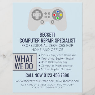 I.T./Computers, de Specialist van de Reparatie van Flyer