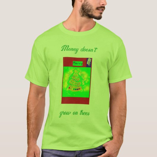 I.T. Groeit op Tree Nodes Groen T-shirt (Voorkant)