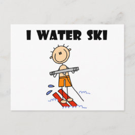 I T-shirts en giften voor de waterskki Briefkaart
