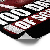 I Tackled 100 Day Of School Football 100th Days Te Poster (Hoek)