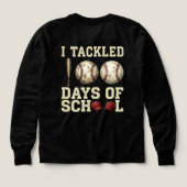 I Tackled 100 Days of School, Baseball Design (Achterkant)