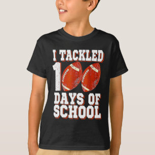 I Tackled 100 Days Of School FC 100th Day Bo T-shirt