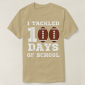 I Tackled 100 Days Of School Football 100th Day Gi T-shirt (Design voorkant)