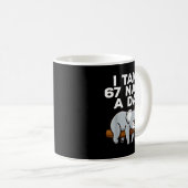 I Take 67 Naps A Day Funny Koala Six Seven Meme  Koffiemok (Voorkant rechts)