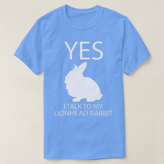I Talk To My Lionhead I Easter Bunny Design Lionhe T-shirt (Design voorkant)