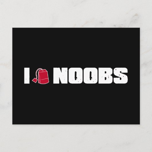 I (teabag) noobs briefkaart (Voorkant)
