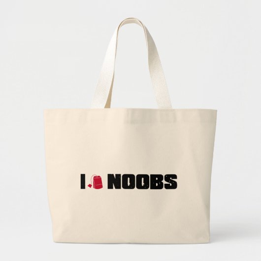 i (teabag) noobs grote tote bag (Voorkant)