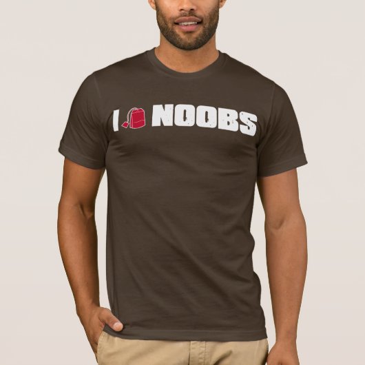 I (teabag) noobs t-shirt (Voorkant)
