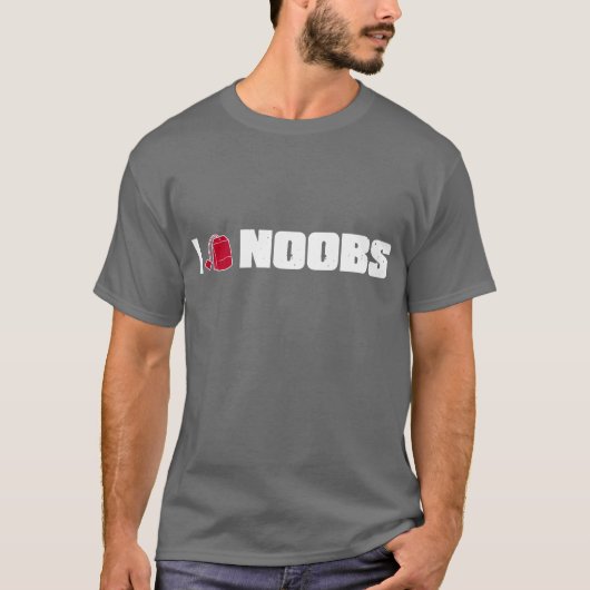 I (teabag) noobs t-shirt (Voorkant)
