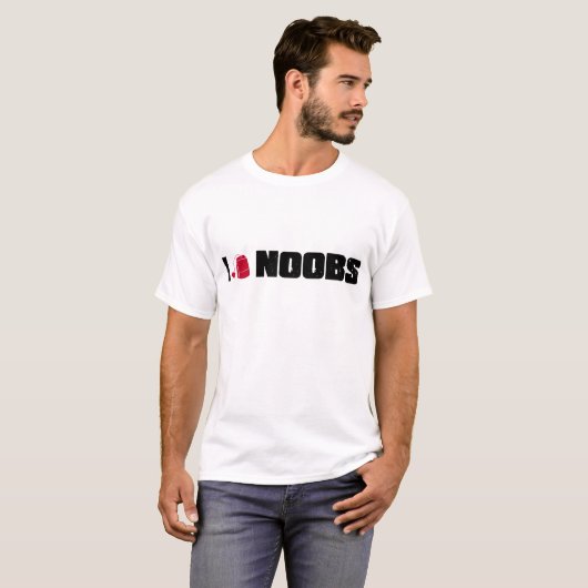i (teabag) noobs t-shirt (Voorkant volledig)