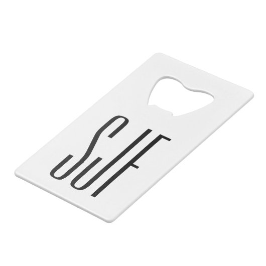 I Teach APUSH (AP US History) Creditkaart Flessenopener (Achterkant Gekanteld)