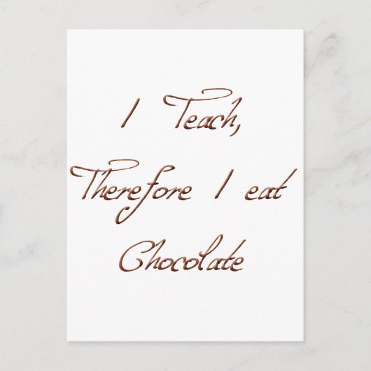 I TEACH BRIEFKAART (Voorkant)