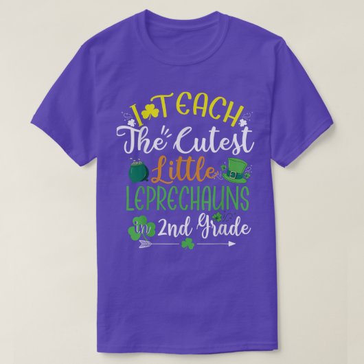 I Teach Cutest Leprechauns 2e graad leraar St Pa T-shirt (Design voorkant)