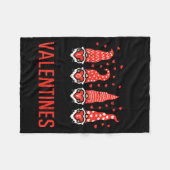 I Teach Cutest Little Valentines Gnomes Love Teach Fleece Deken (Voorkant (Horizontaal))