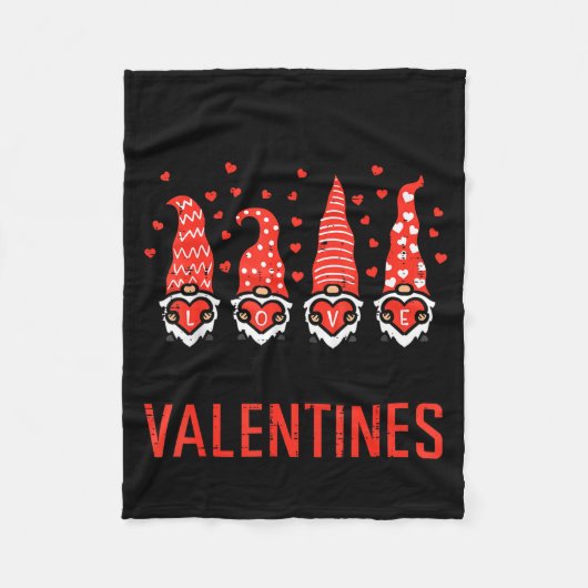 I Teach Cutest Little Valentines Gnomes Love Teach Fleece Deken (Voorkant)