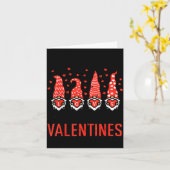 I Teach Cutest Little Valentines Gnomes Love Teach Kaart (Gele Bloem)