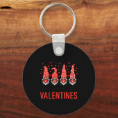 I Teach Cutest Little Valentines Gnomes Love Teach Sleutelhanger (Voorkant)