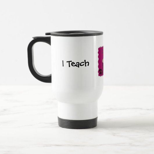 I Teach Humoureuze koffie Gezegde Reisbeker (Links)