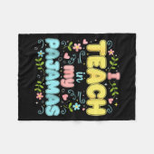 I Teach In My Pajamas Funny Online Virtual Teacher Fleece Deken (Voorkant (Horizontaal))