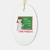 I Teach Preschool Keramisch Ornament (Links)