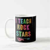 I Teach Rockstars Band Vibes Teacher Rocks My Musi Koffiemok (Links)