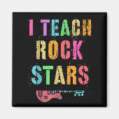 I Teach Rockstars Band Vibes Teacher Rocks My Musi Magneet (Voorkant)