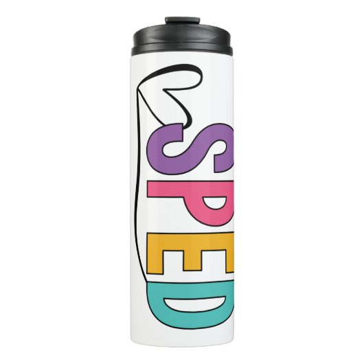 I Teach SPED Tumbler Thermosbeker (Voorkant)