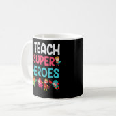 I Teach Super Heroes Koffiemok (Voorkant links)