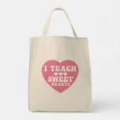 I Teach Sweet Hearts Valentijnsdag Tote Bag (Achterkant)
