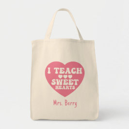 I Teach Sweet Hearts Valentijnsdag Tote Bag