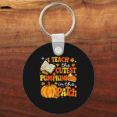 I Teach The Coolest Pumpkins In The Patch Teacher  Sleutelhanger (Voorkant)