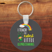 I Teach The Cutest Little Leprechauns School Cute  Sleutelhanger (Voorkant)