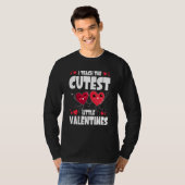 I Teach The Cutest Little Valentines Day Cute V Da T-shirt (Voorkant volledig)