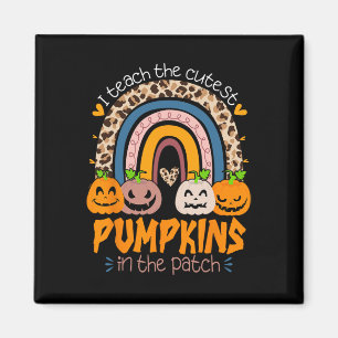 I Teach The Cutest Pumpkins In The Patch Retro Tea Magneet