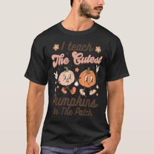 I Teach The Cutest Pumpkins In The Patch Retro Tea T-shirt