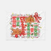 I Teach The Smartest Cookies In The Batch Teacher  Fleece Deken (Voorkant (Horizontaal))