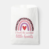 I Teach The Sweetest Hearts Rainbow Teacher Bedankzakje (Voorkant)